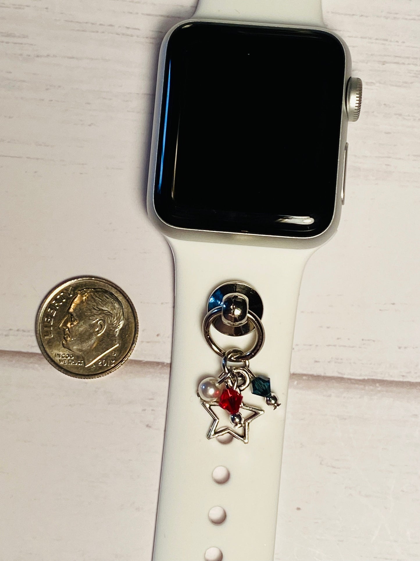 Patriotic Watchband Charms, USA Watch Charm, 4th of July, Memorial Day