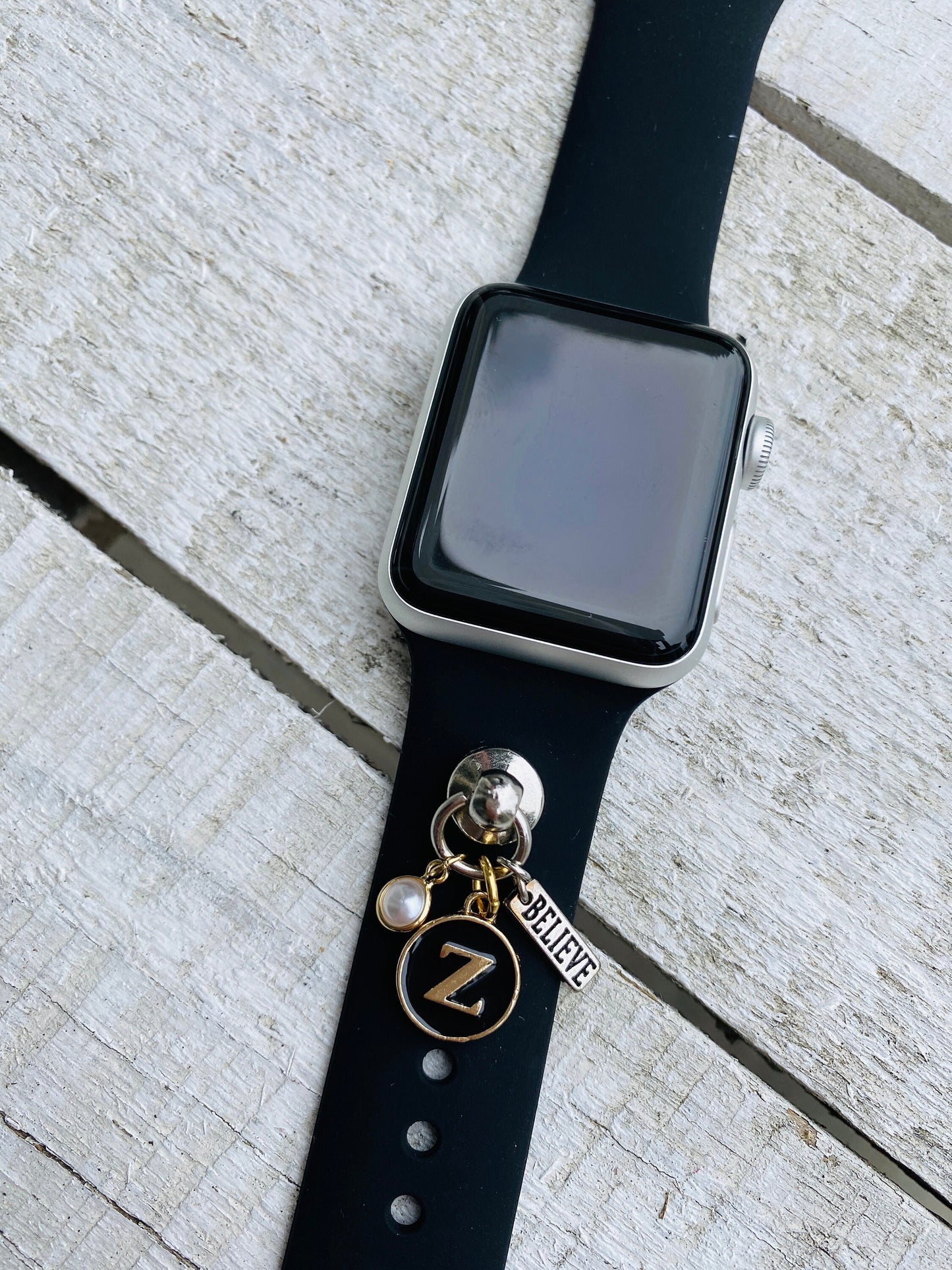 Custom Initial Watch Charms, Watchband Charms, Watchband Jewelry, Watchband Studs, Personalized Watchband, Initial Charms