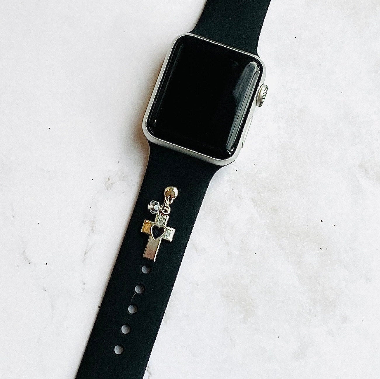 Cross Watchband Stud, Apple Watchband Charms, Watchband Charms, Watchband Jewelry, Cross Jewelry, Christian Gift, Bible Study
