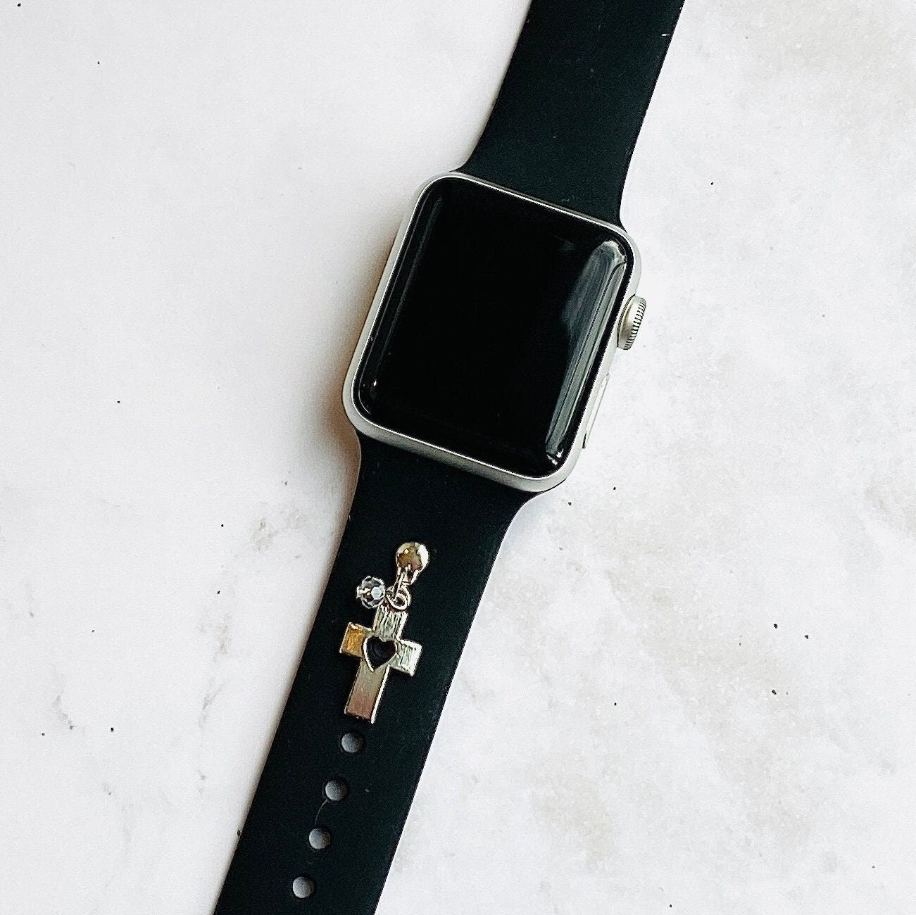 Cross Watchband Stud, Apple Watchband Charms, Watchband Charms, Watchband Jewelry, Cross Jewelry, Christian Gift, Bible Study