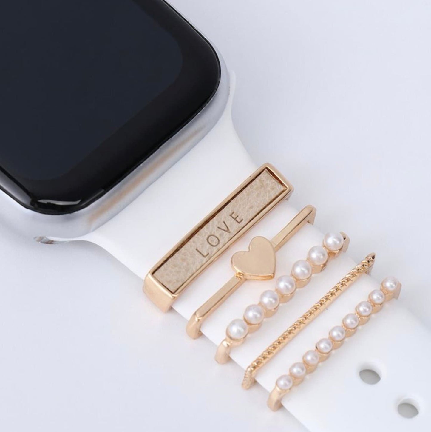 Stackable Watchband Charms, Watch Bars,Apple Watch Band Accessories, Gift for Mom, Apple Watch Jewelry, Watch Jewelry, Valentines