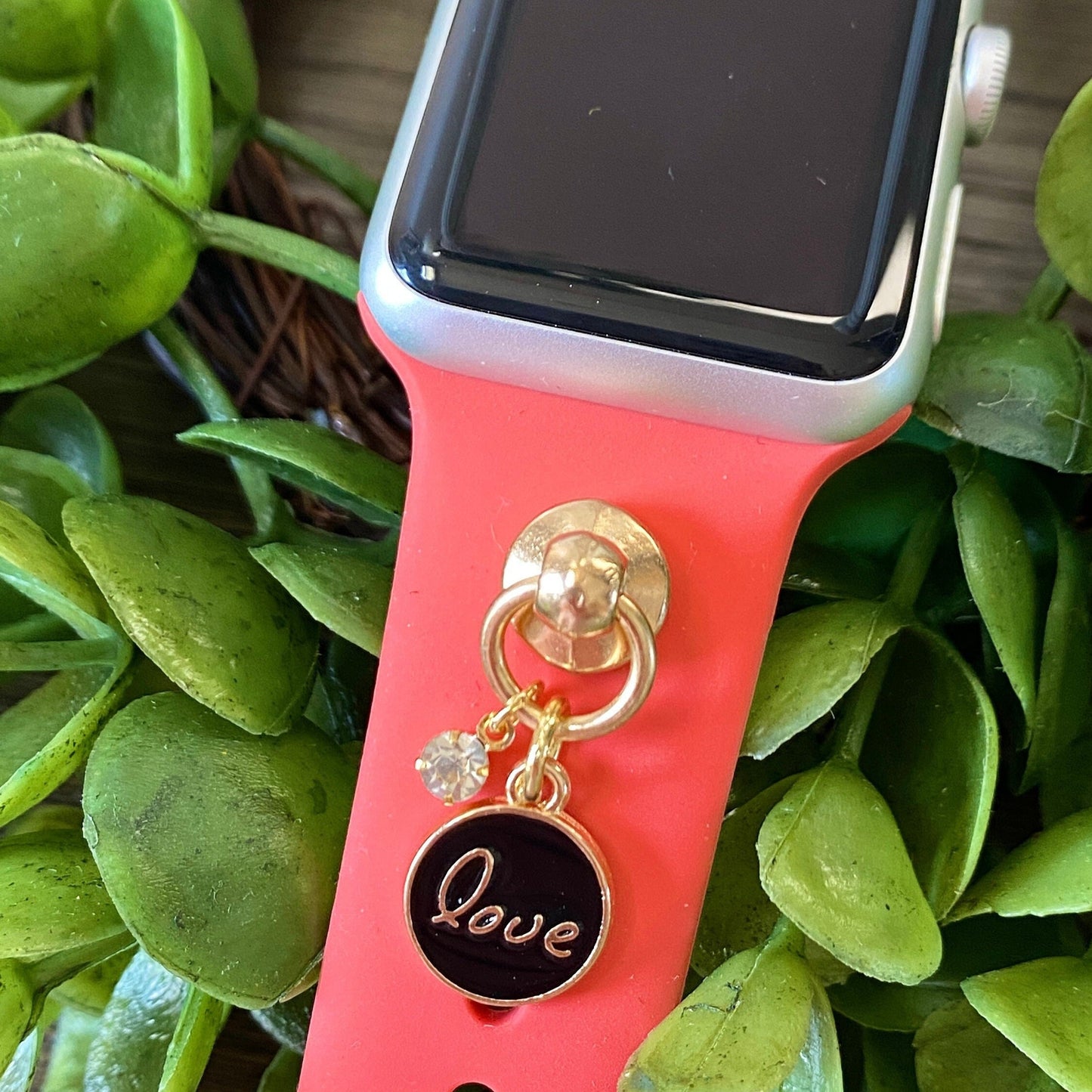 Watchband Charms, Apple Watch Charm, Love Word Charm, Custom Charm, Valentine Gift