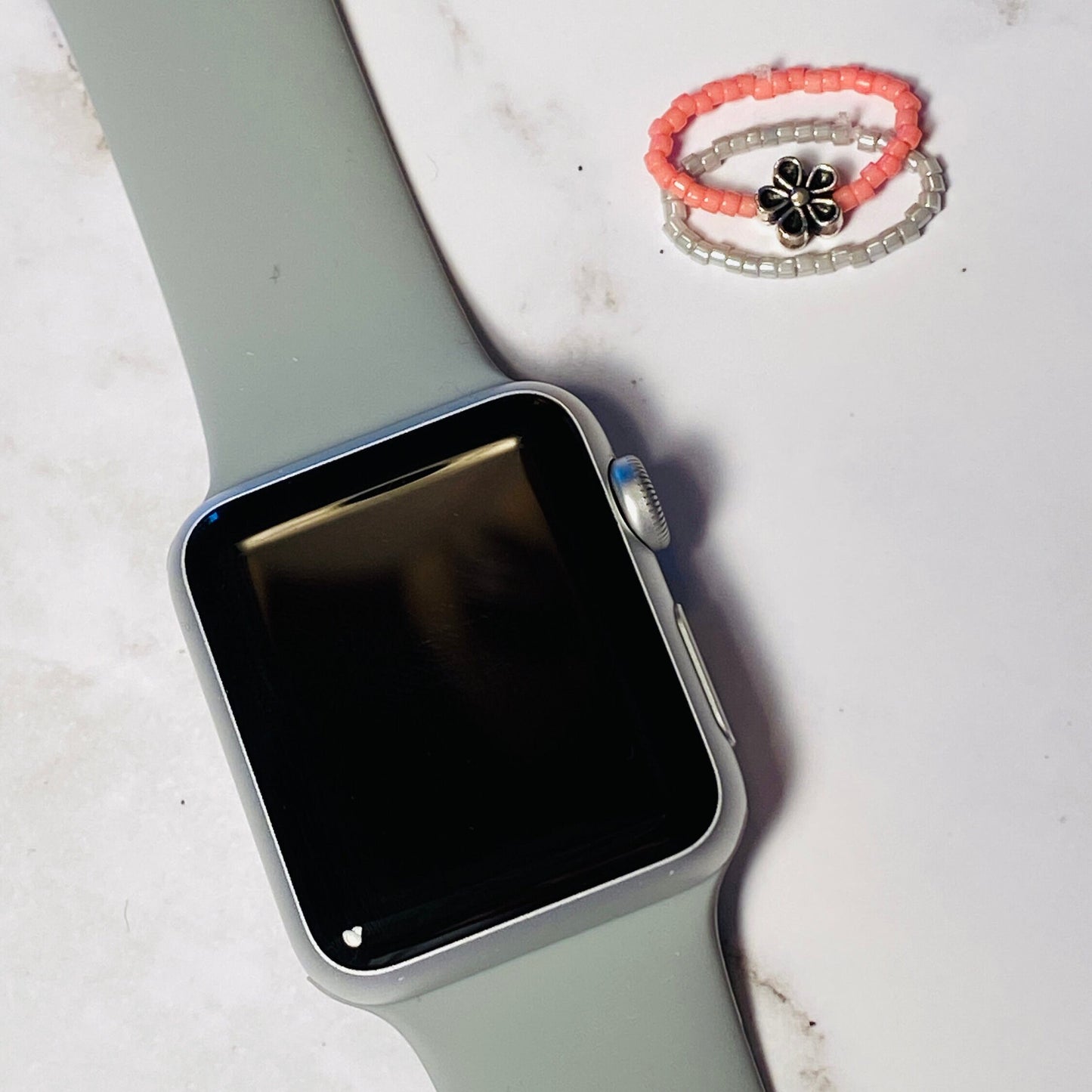 Apple Watchband Halo Ring, Stackable Band Charms, Trendy Watch Accessories, Beaded Rings for your Watchband, Watchband Rings