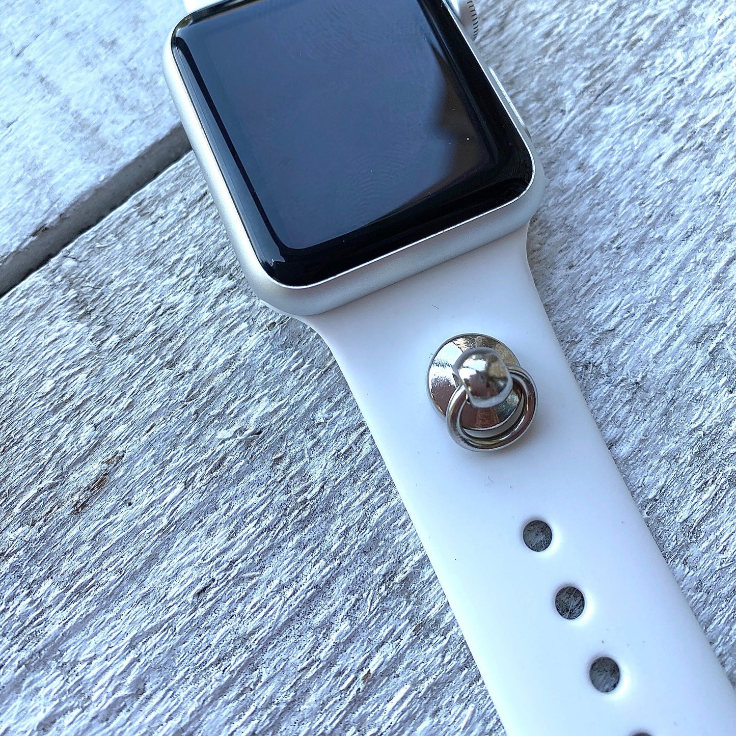 Apple Watchband with Charm Holder, Custom Watchband, Watch Charms, Watch Charm Holder