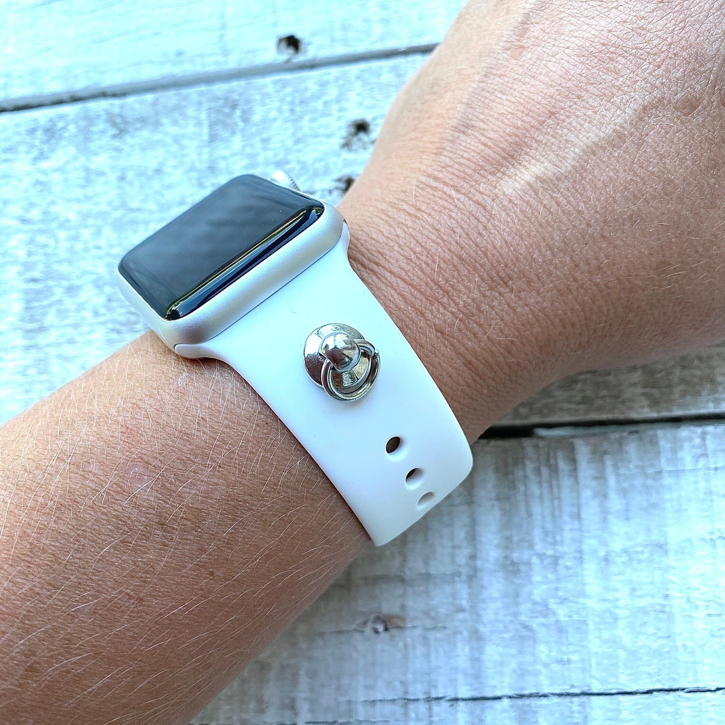 Apple Watchband with Charm Holder, Custom Watchband, Watch Charms, Watch Charm Holder