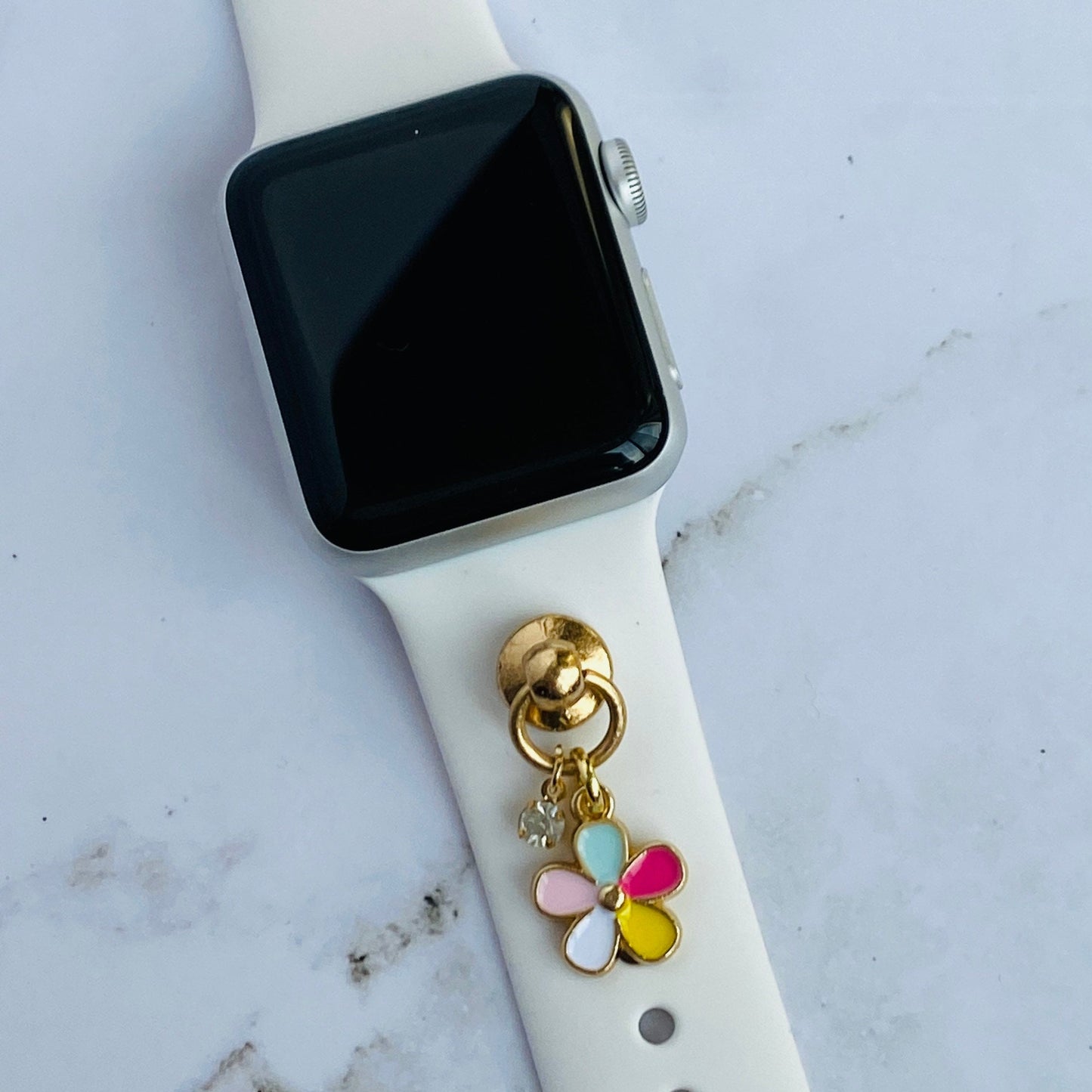 Floral Watchband Charms, Apple Watchband Charm, Flower Charm