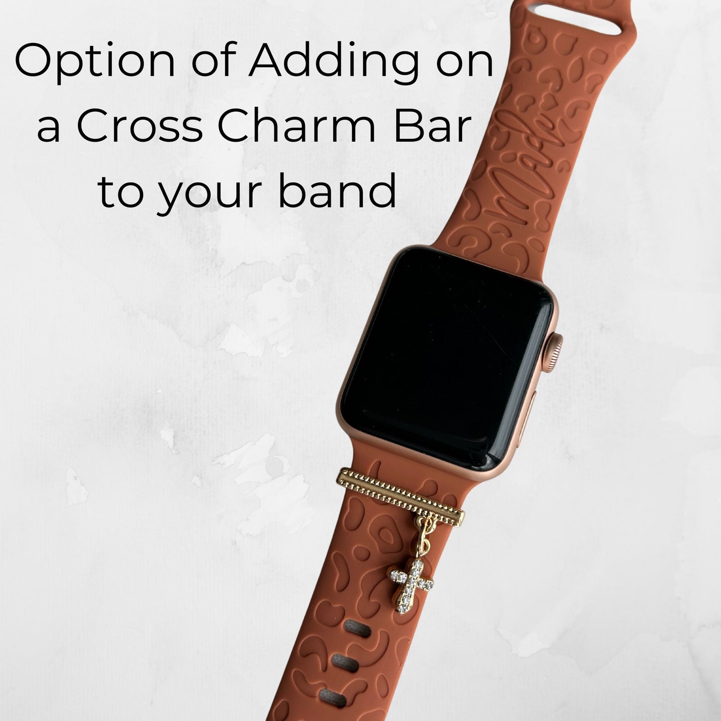 Christian Apple Watchband, Bible Verse Watchband, Cheetah Apple Watchband, Cross Apple Watchband, Cross Watch Charm, Cross Watch Bar