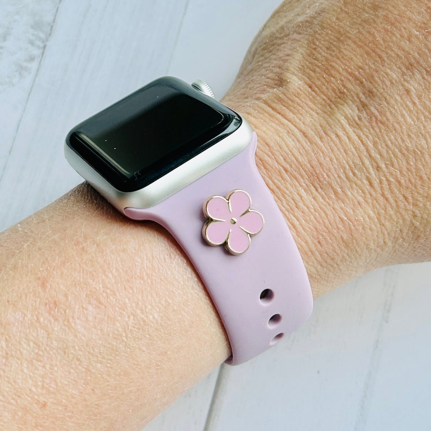 Flower Stud Apple Watchband, Floral Watchband, Watch Jewelry, Watch Studs, Apple Watchband, Spring Watchband, Summer Watchband