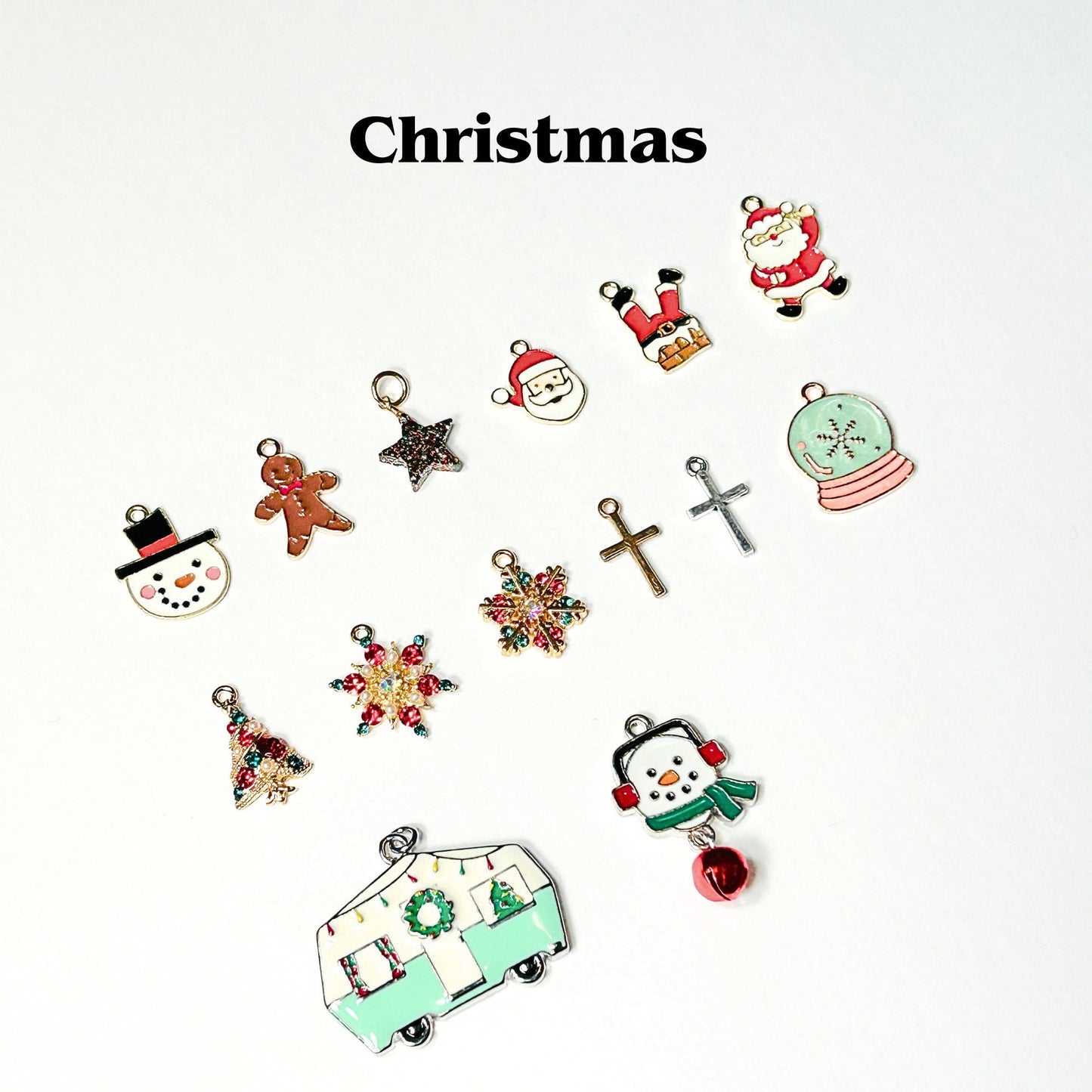 Add Ons - Colorful Christmas/Winter Charms, Enamel Charms, Charm Personalization