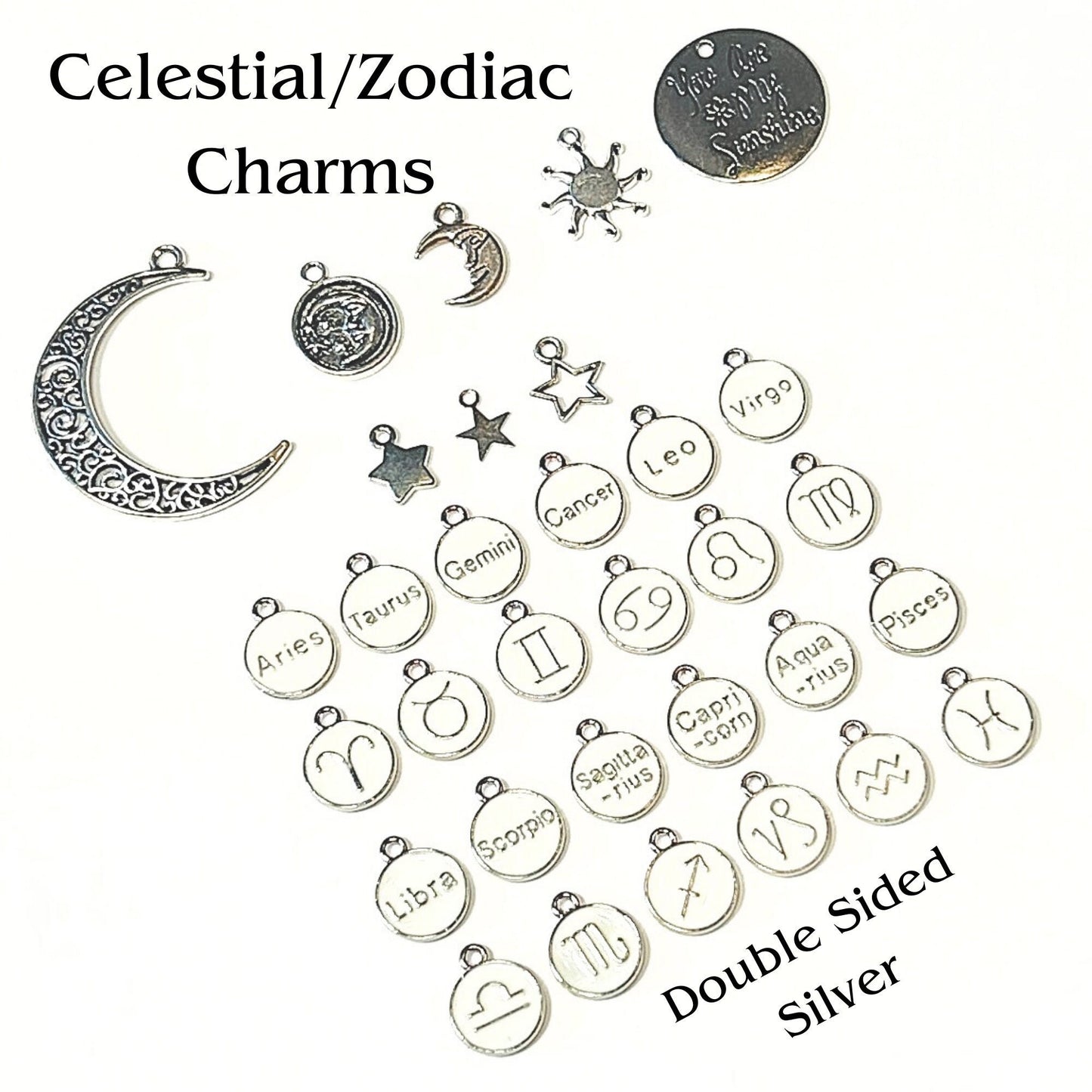 Add Ons - Celestial Charms, Zodiac Charms, Horoscope Charms, Charm Personalization