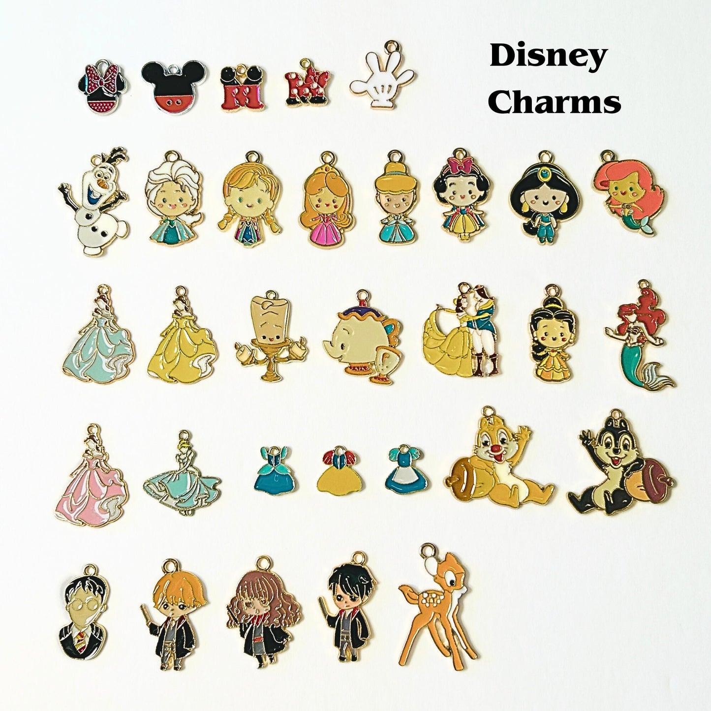 Add Ons - Disney Enamel Charms, Disney Colorful Charms, Gold Plated Charms, Charm Personalization