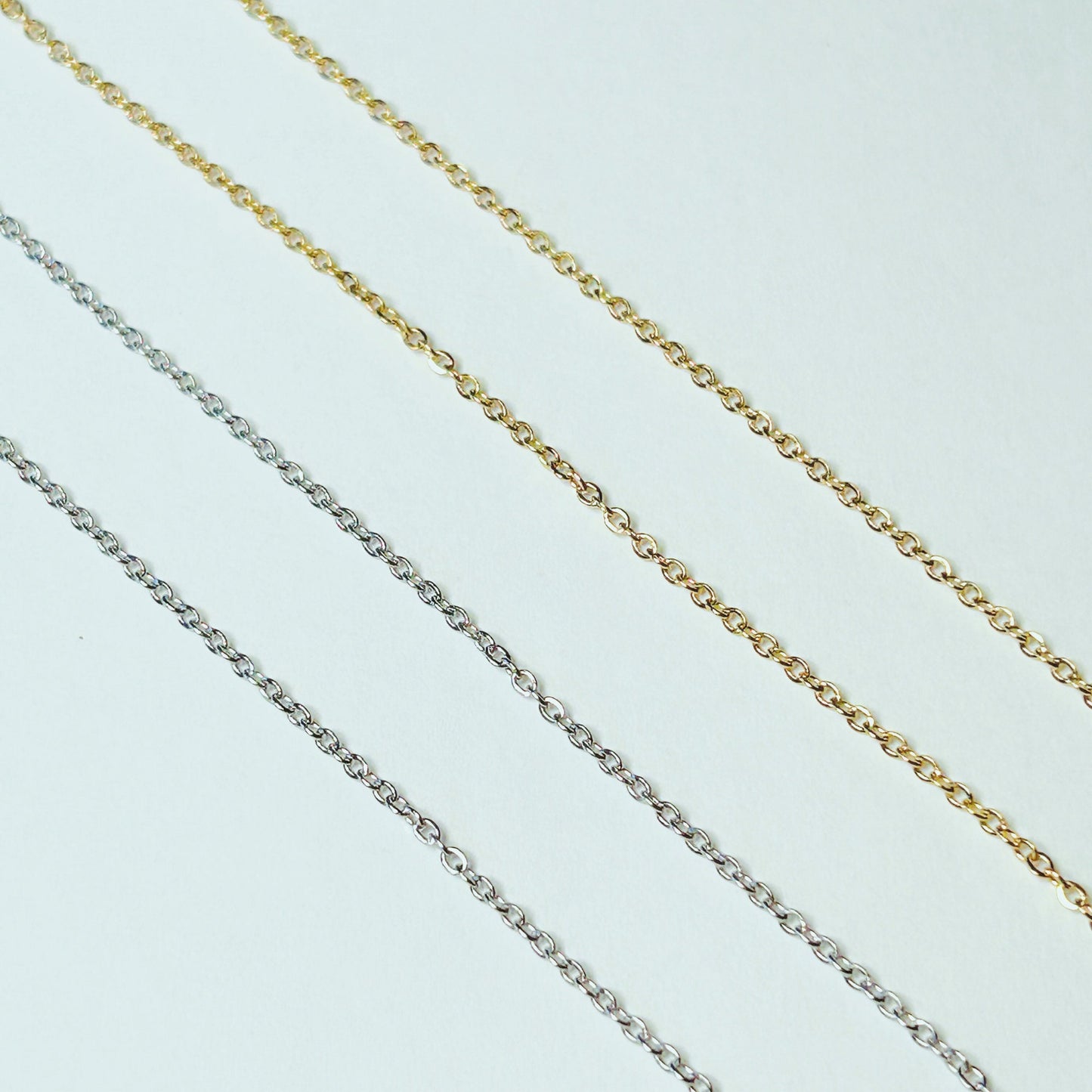 Best Selling Fine Jewelry Chain, Stainless Steel, Gold Chain, Silver Chain, 2mm Cable Chain