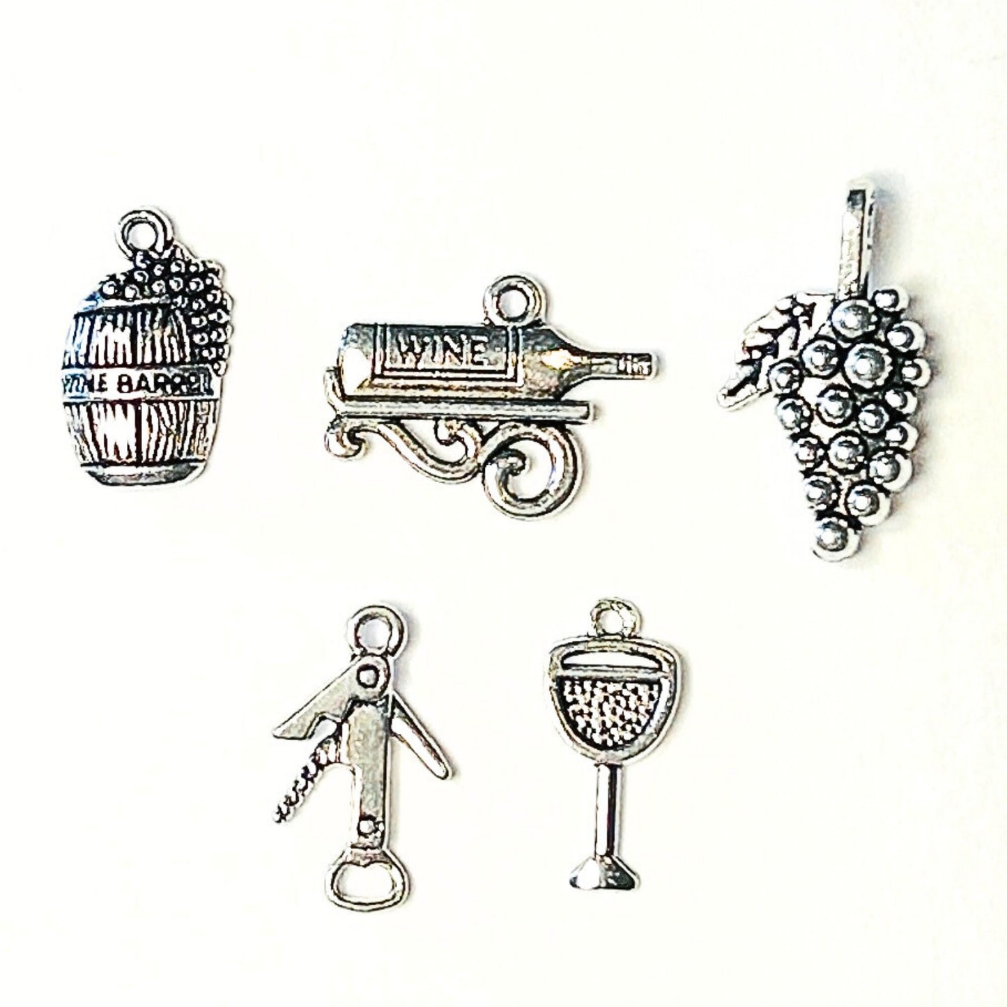 Add Ons - Food/Drinks Charms, Silver Plated Charms, Charm Personalization