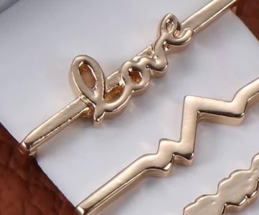 Love Stackable Watchband Charms, Watch Bars, Apple Watch Band Accessories, Gift for Mom, Apple Watch Jewelry, Watch Jewelry, Valentines