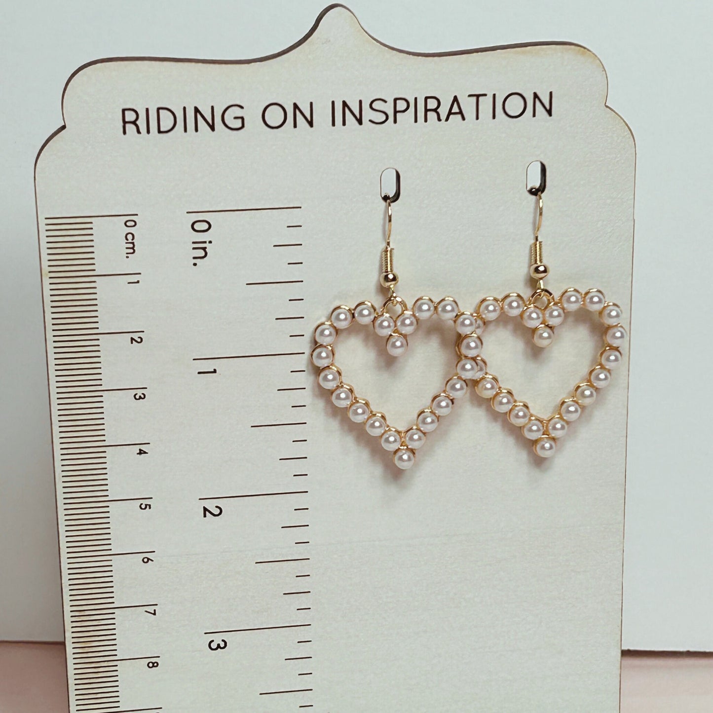 Pearl Heart Earrings, Gold Heart Earrings, Valentines Jewelry