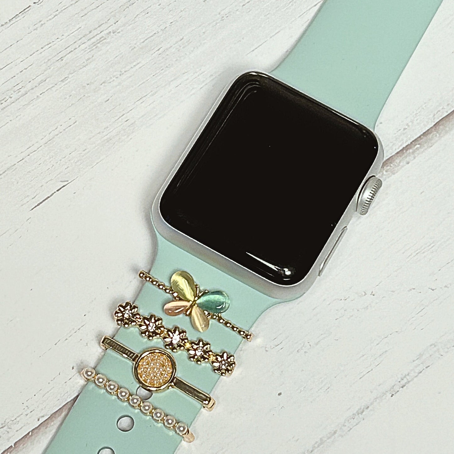 Stackable Watchband Charms, Butterfly Watch Bars, Apple Watch Band Accessories, Gift, Watch Jewelry
