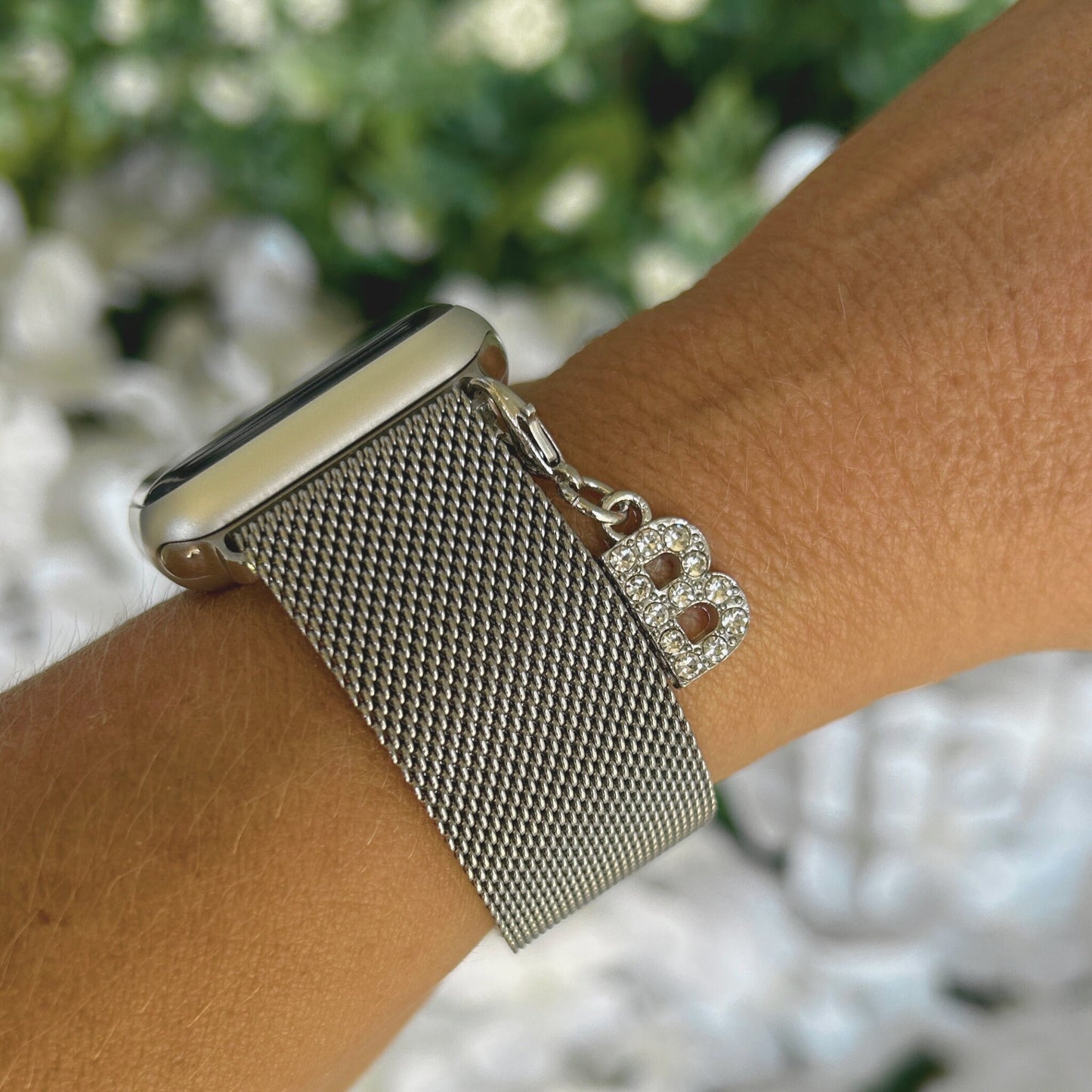 Choose your Charm Set, Initial Watchband Charms for Milanese Loop Style Watchbands, Personalized Jewelry, Custom Watchband