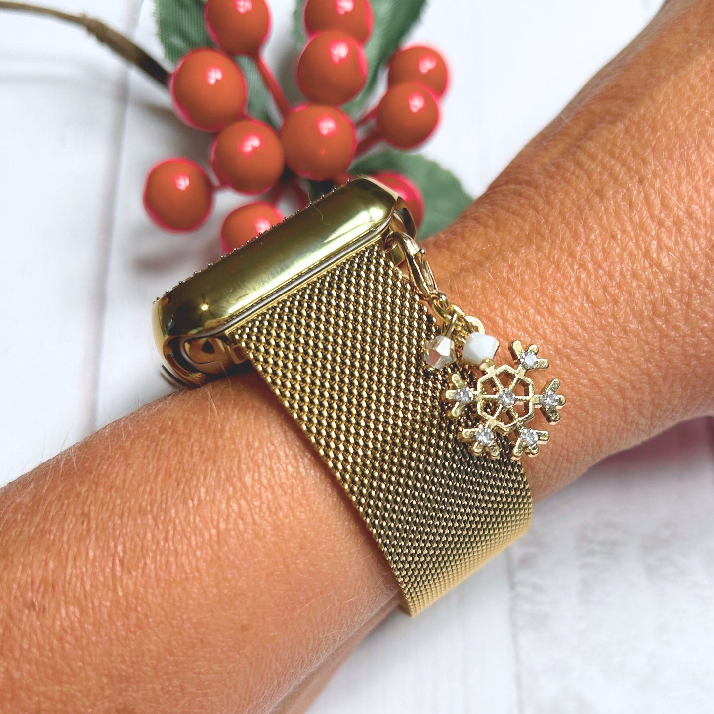 Choose your Charm Set, Christmas Watchband Charms for Milanese Loop Style Watchbands