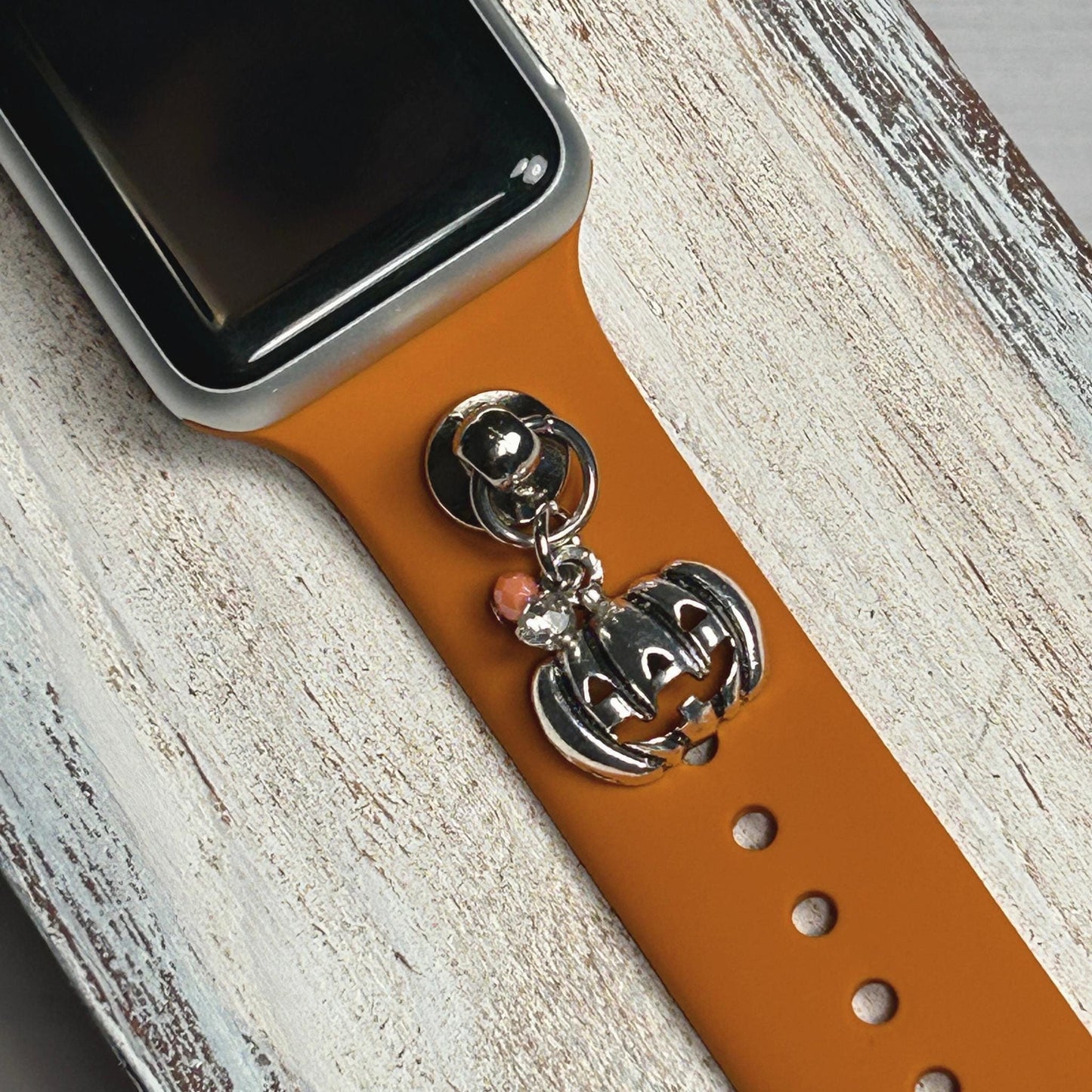 Halloween Watch Band Charms, Watchband Studs, Apple Watch Charms, Fall Jewelry, Apple Watchbands, Pumpkins