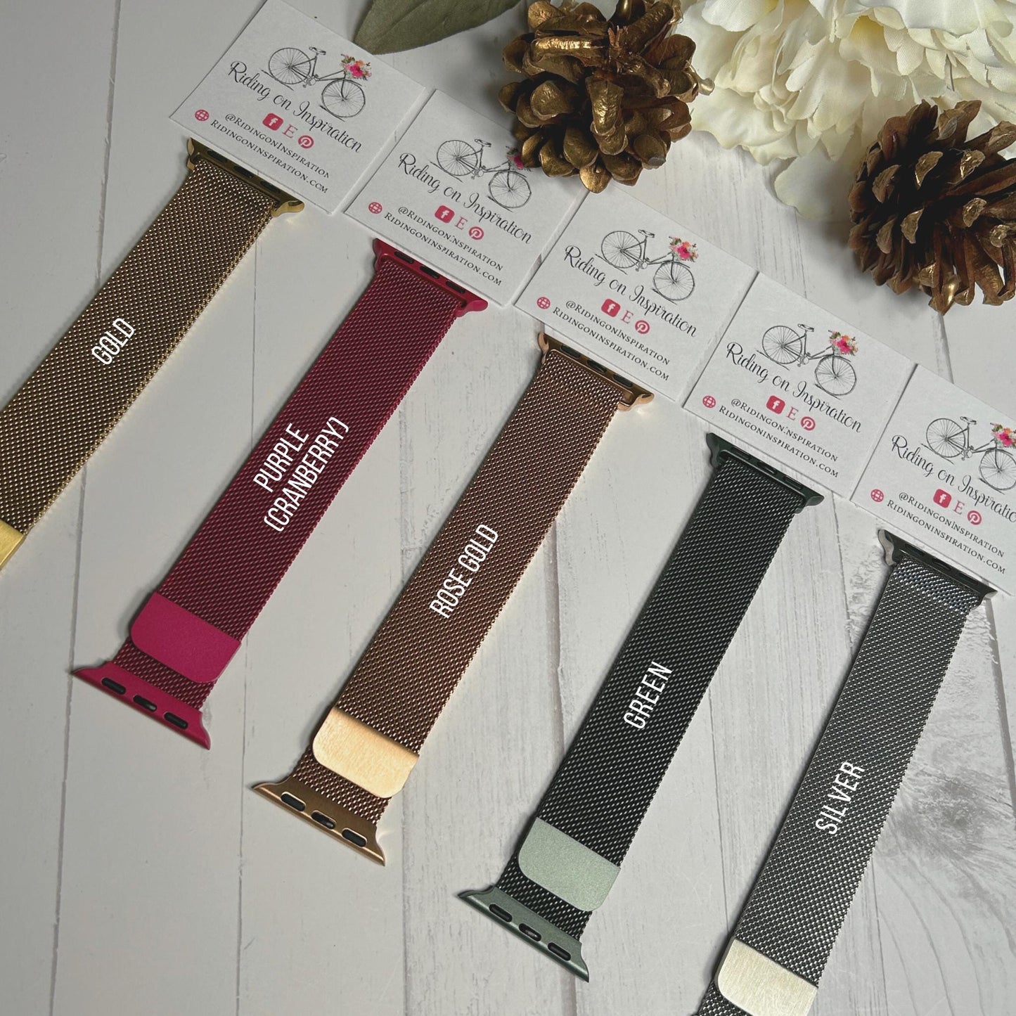 Fall Apple Watchband and Charm Set for Apple Watches, Halloween Watchbands, Fall Watchbands, Autumn Watchbands, Size 38/40/41