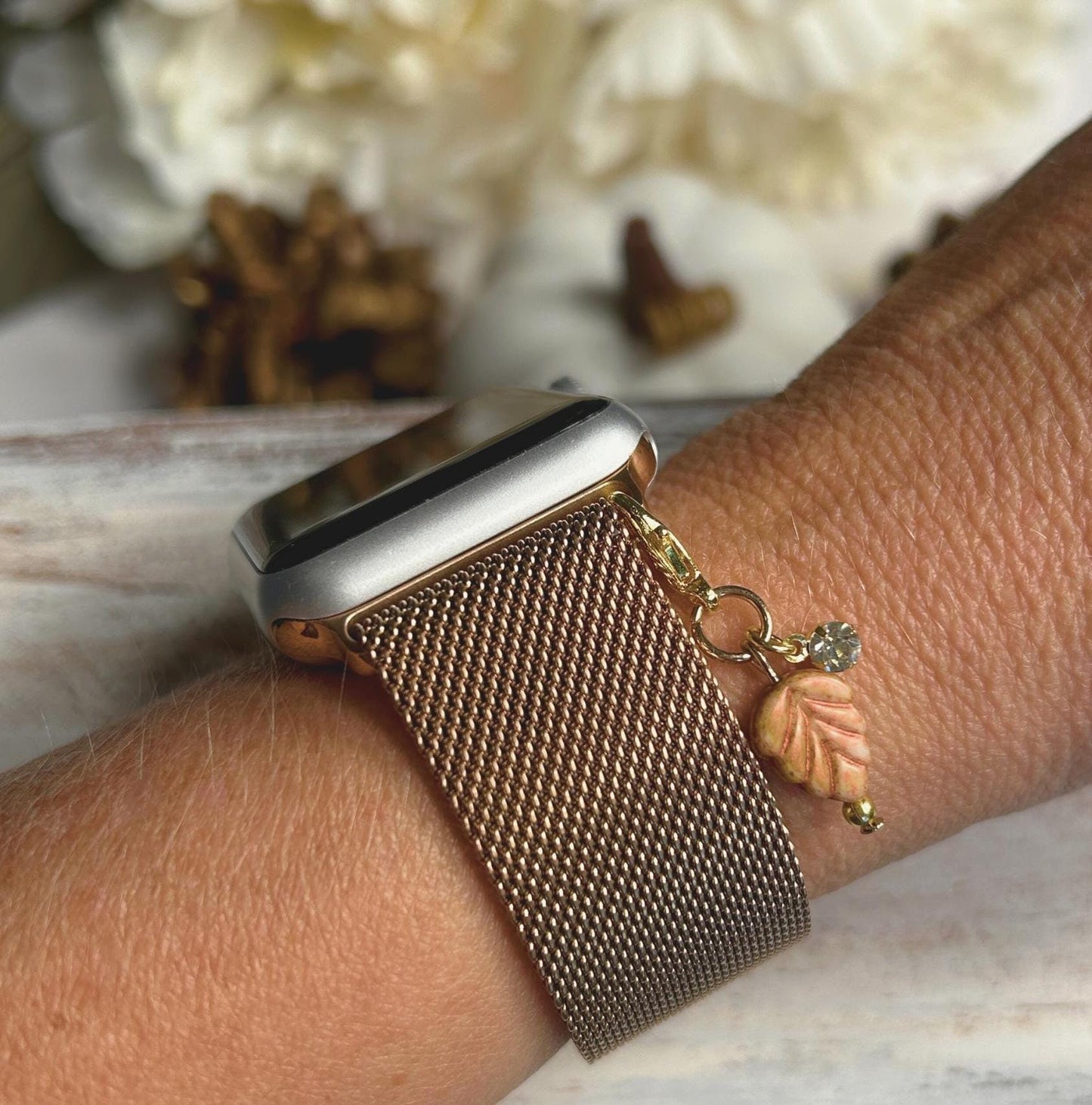Fall Apple Watchband and Charm Set for Apple Watches, Halloween Watchbands, Fall Watchbands, Autumn Watchbands, Size 38/40/41
