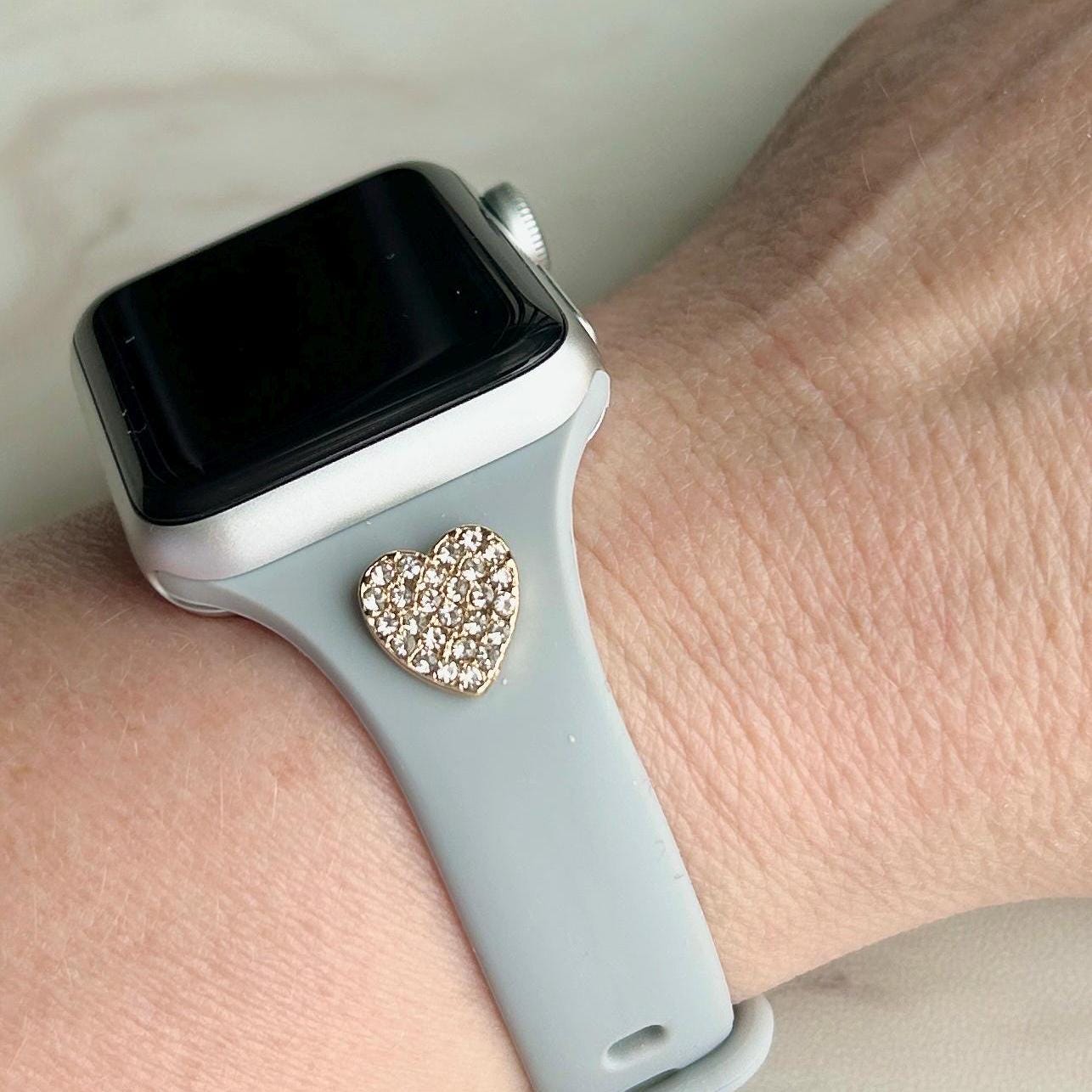 Narrow Apple Watchband, Add Optional Hole for Charms, Narrow Sports Band, Narrow Silicone Band