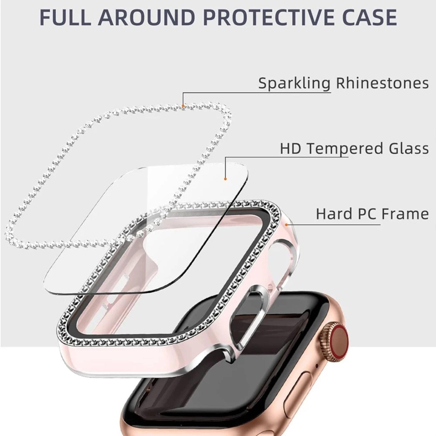 Apple Watch Face Guards, 38/40mm, Scratch Resistant Cover