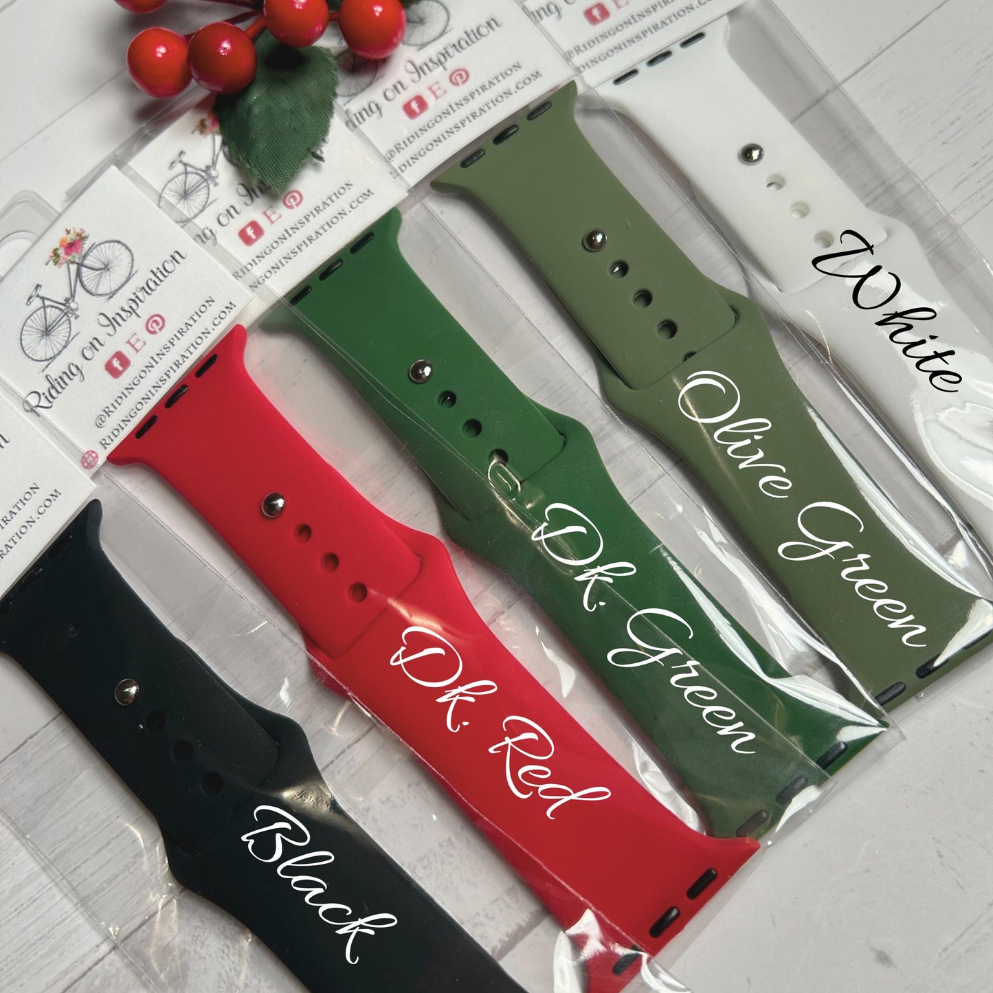 Christmas Watchband Charm, Christmas Watchband Jewelry, Silicone Band Charm, Apple Watchband, Samsung Galaxy Watchband, Fitbit