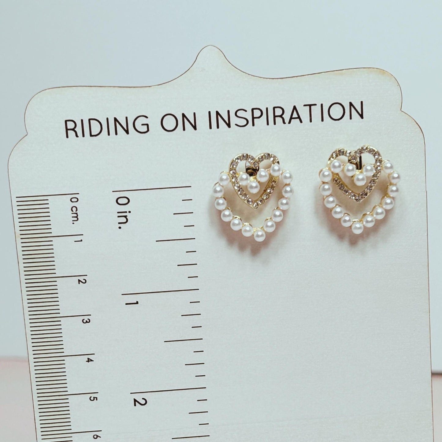 Pearl and Rhinestone Heart Earrings, Gold Heart Earrings, Valentines Jewelry, Heart Earrings, Wedding, Heart Jewelry