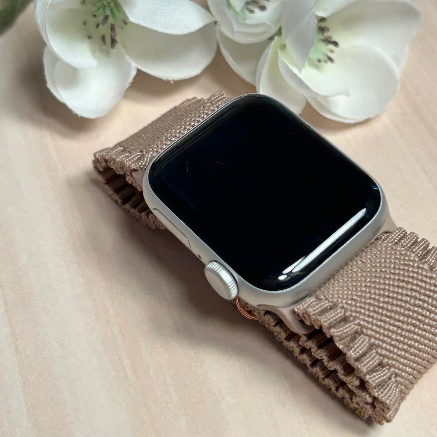 Stretch Ruffle Apple Watchbands - 38/40/41mm - Boho Chic Style