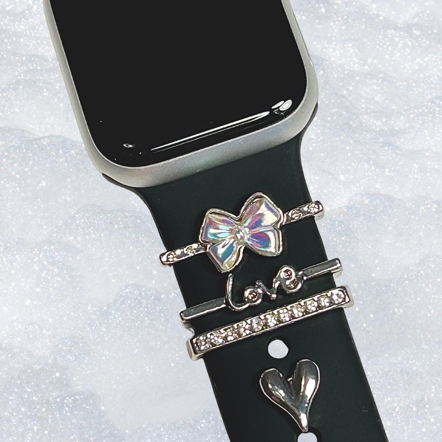 Bow Watchband Charms, Chic Watchband, Universal Charms, Apple Watch, Samsung Galaxy, FitBit