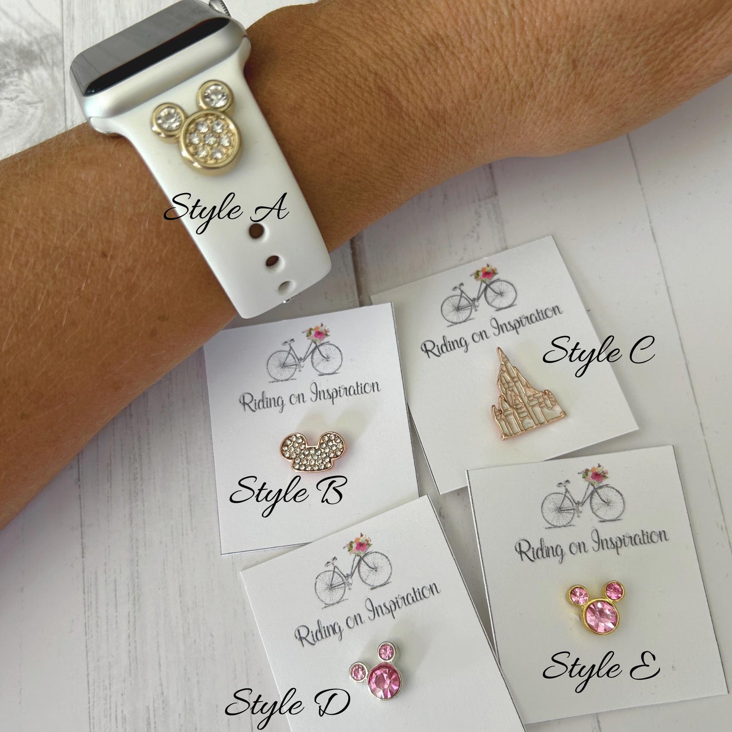 Disney Watchband Charms, Watchband, Watch Jewelry, Watch Studs, Apple Watchband