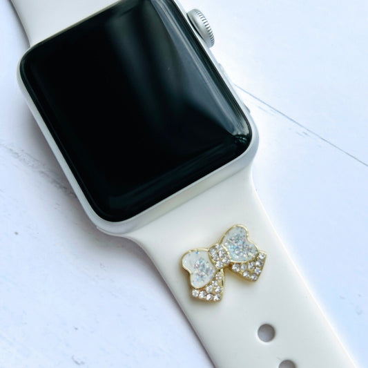 Watchband Studs, Apple Watchband Jewelry, Bow Jewelry, Classy Floral Watchband