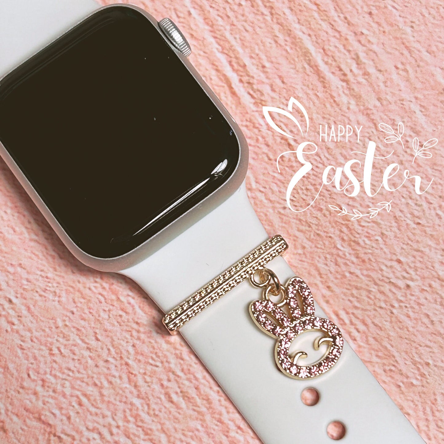 Easter Watchband Charms, Watchband Jewelry, Spring Watchbands, Bunny Charm