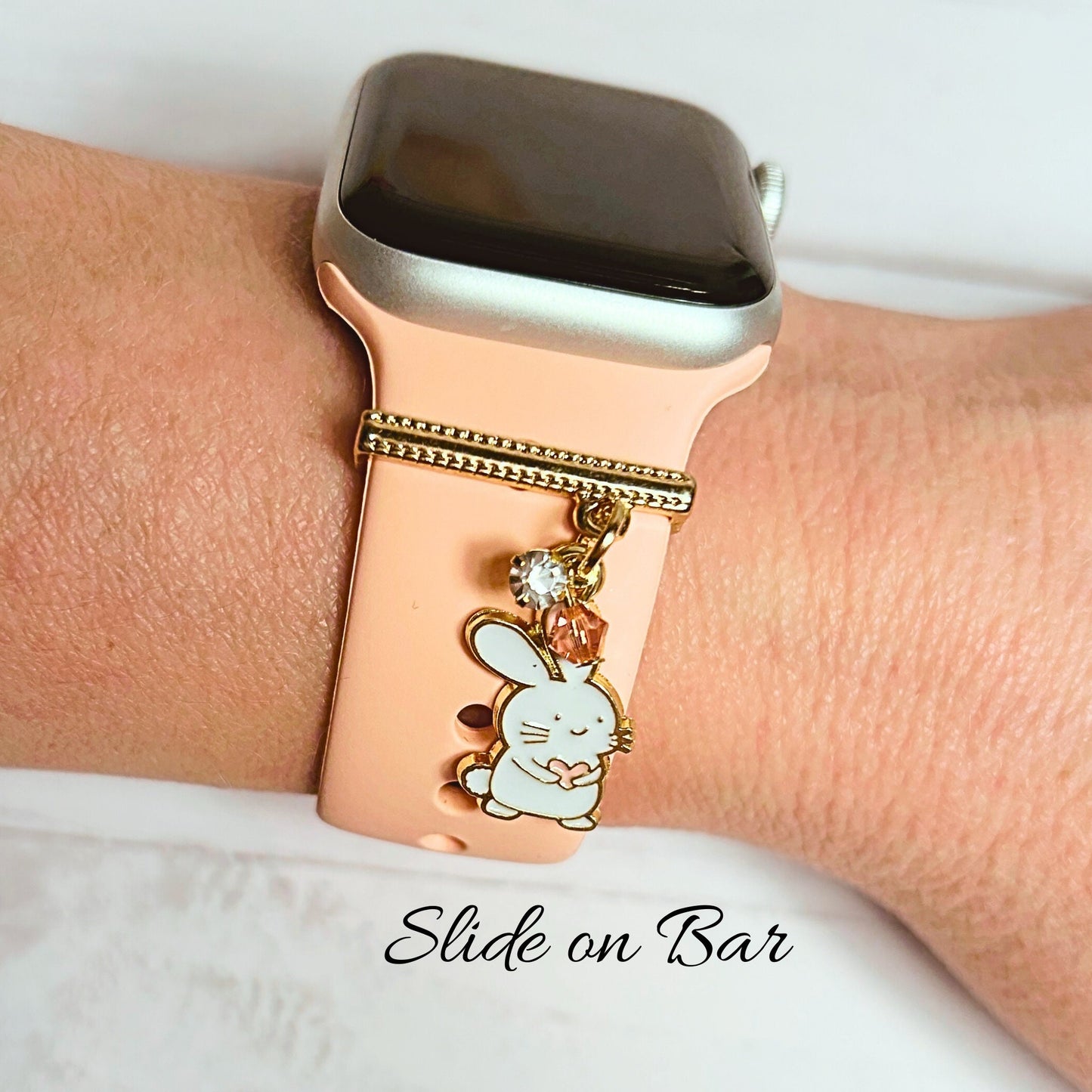 Easter Watch Band Charms, Watchband Studs, Bars, Apple Watch Charms, Easter Jewelry, Spring, Apple Watchbands