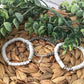 Gray and White Stack Bracelets/Stretch Bracelets/Layering Bracelets/Boho Jewelry/Handmade Gemstone Bracelets/Matching Set