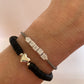 Heishi Beaded Bracelets/Word Bracelets/Stretch Bracelets/Layering Bracelets/Handmade Bracelets/Heart Jewelry/Teen Gift