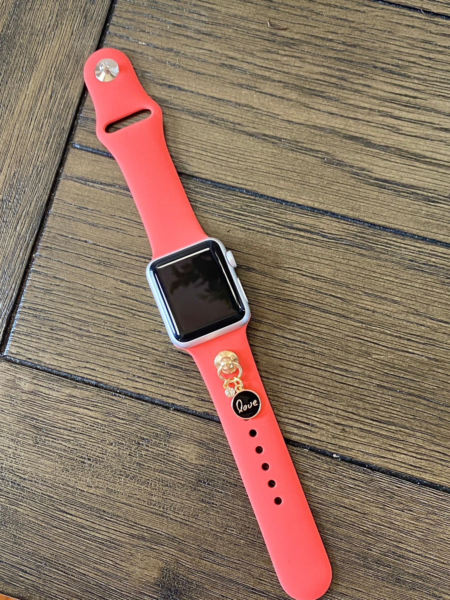 Watchband Charms, Apple Watch Charm, Love Word Charm, Custom Charm, Valentine Gift