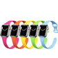 Neon Watchband Compatible with Apple Watch, Add Optional Hole for Charms, Narrow Smartwatch Band, 38mm, 40mm, 41mm, Series 1-7