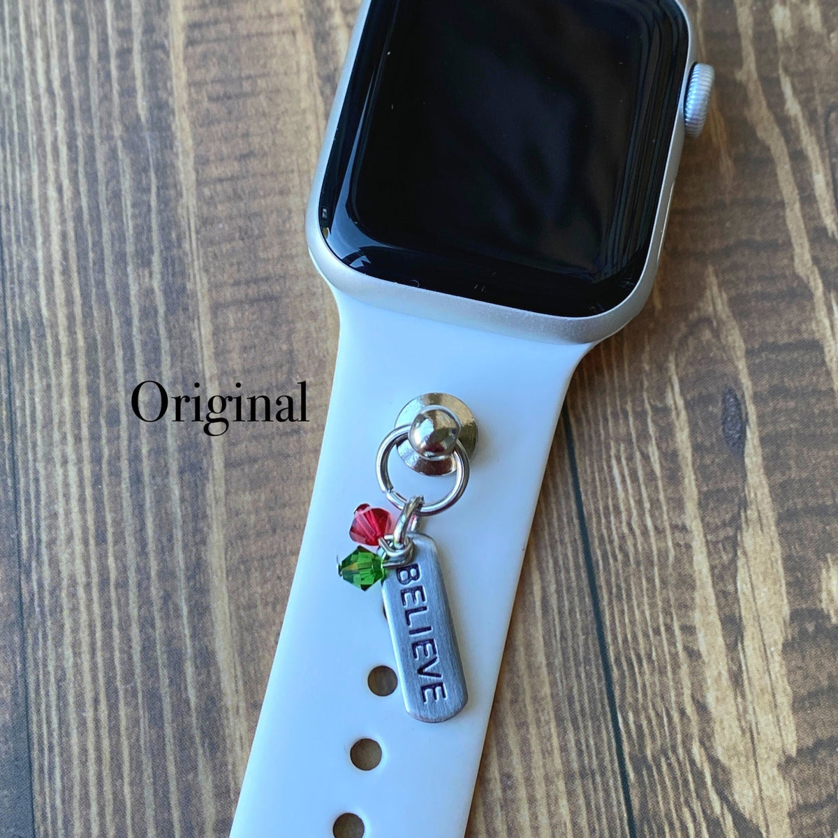 Silver Christmas Watch Charms/Apple Watch Bands/FitBits/Christmas Watch Bands