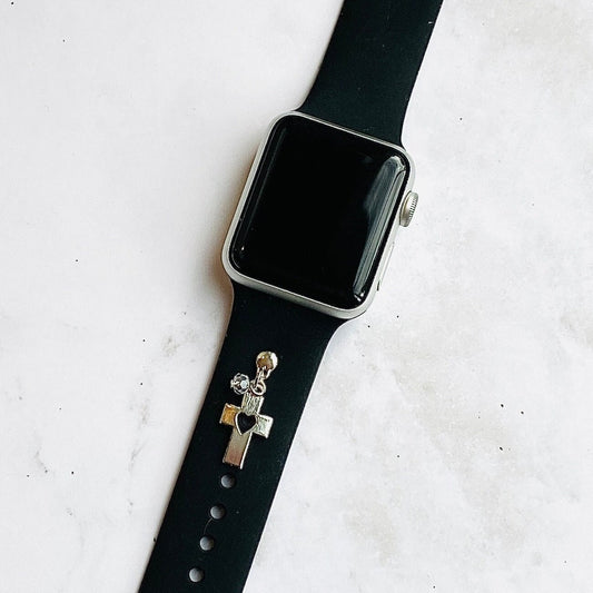 Cross Watchband Stud, Apple Watchband Charms, Watchband Charms, Watchband Jewelry, Cross Jewelry, Christian Gift, Bible Study