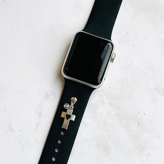 Cross Watchband Stud, Apple Watchband Charms, Watchband Charms, Watchband Jewelry, Cross Jewelry, Christian Gift, Bible Study
