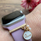 Heart Watchband Charms, Watch Studs, Heart Bars, Watch Charms, Valentine Jewelry, Heart Charm, Apple Watch Charm