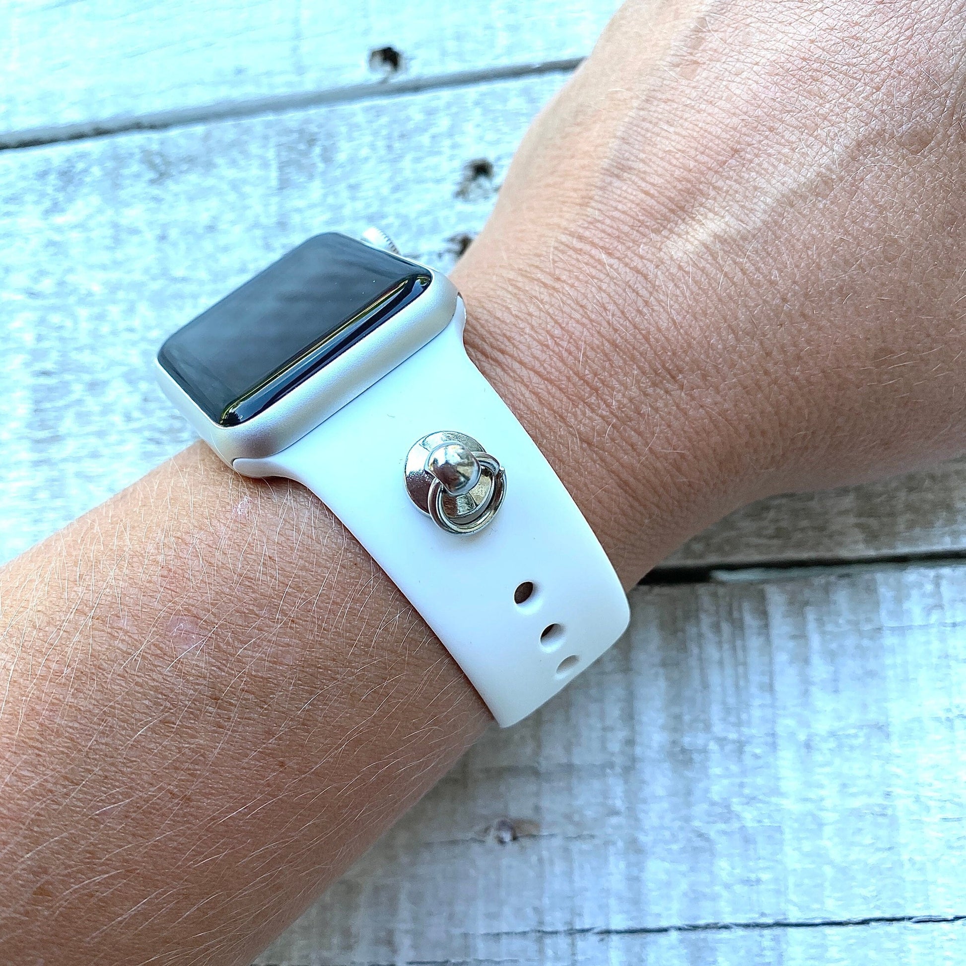 Apple Watchband with Charm Holder, Custom Watchband, Watch Charms, Watch Charm Holder