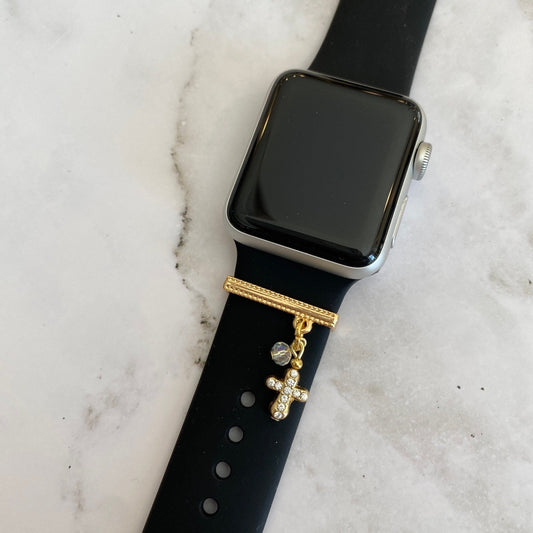 Cross Watchband Bars, Watchband Charms, Christian Watch Accessory, Cross Charm, Watchband Accessories, Cross Jewelry