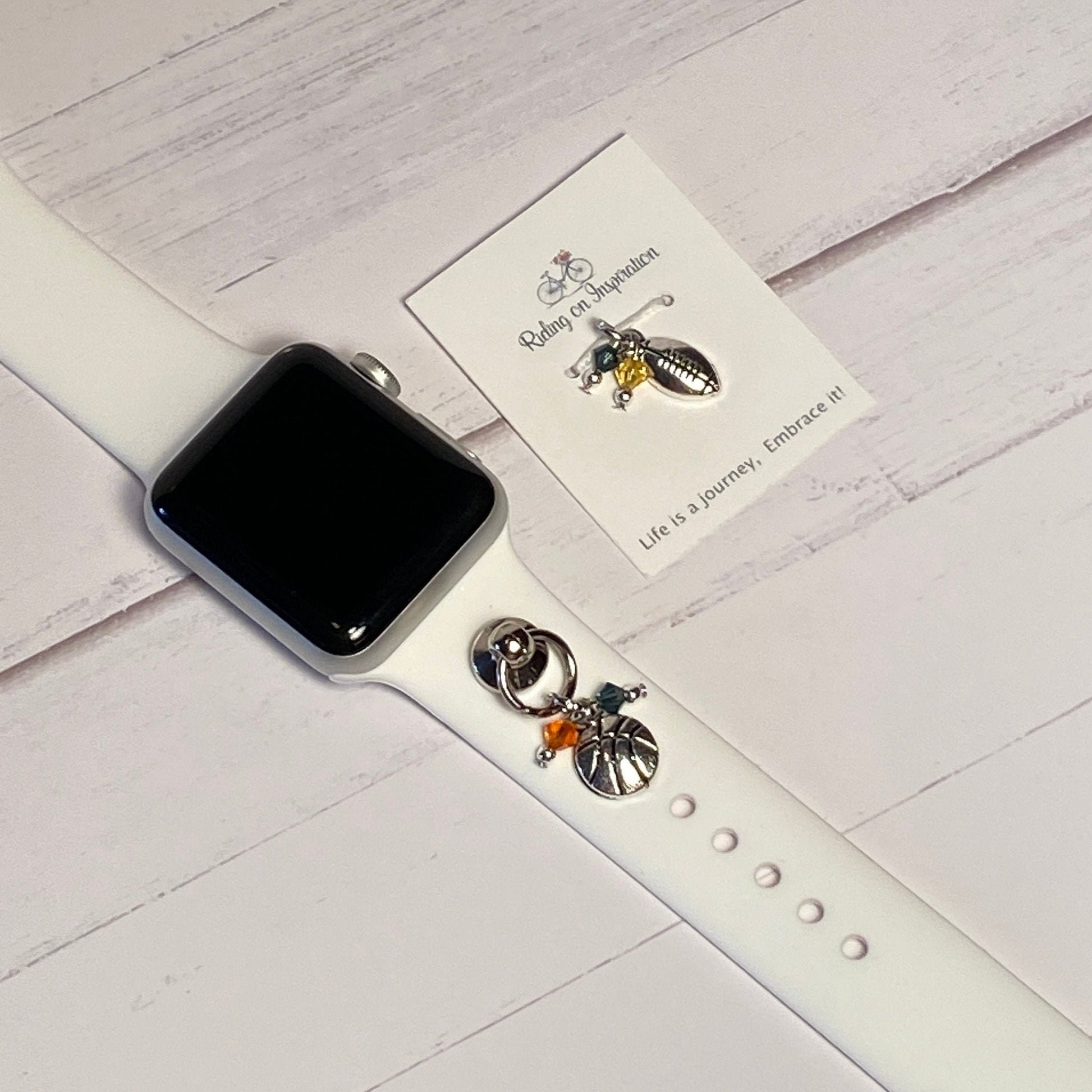 Sports Watchband Charms, Apple Watch Charm, Personalized Jewelry, Sports Jewelry, Team Sports Jewelry