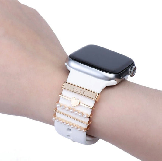 Stackable Watchband Charms, Watch Bars,Apple Watch Band Accessories, Gift for Mom, Apple Watch Jewelry, Watch Jewelry, Valentines