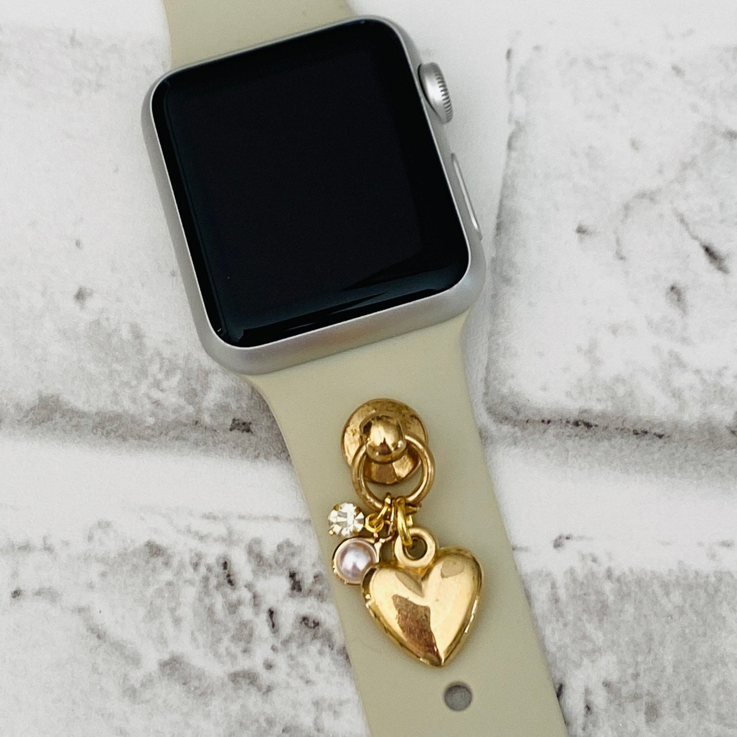 Watchband Charms, Apple Watchband, Smartwatch Band Charms, Watch Jewelry, Valentines Gift, Heart Jewelry