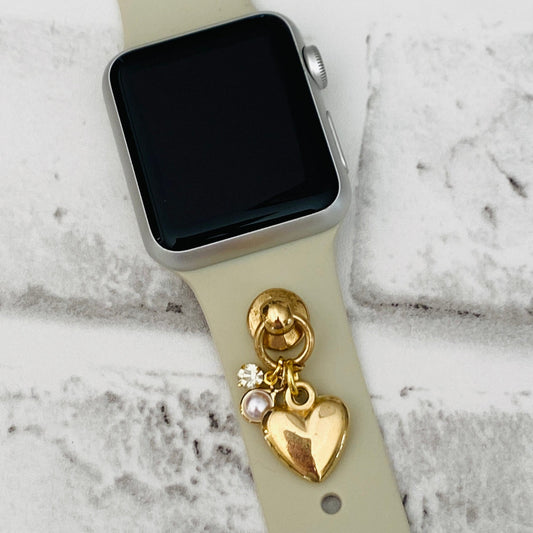 Watchband Charms, Apple Watchband, Smartwatch Band Charms, Watch Jewelry, Valentines Gift, Heart Jewelry