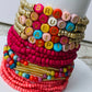 Bright Colored Beaded Stretch Bracelets, Word Bracelets, Bracelet Set, Words of Affirmation Bracelet